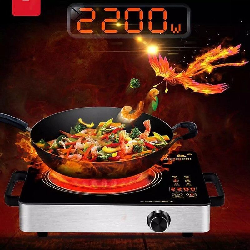 Single Burner Infrared Table Top Glass Cooker