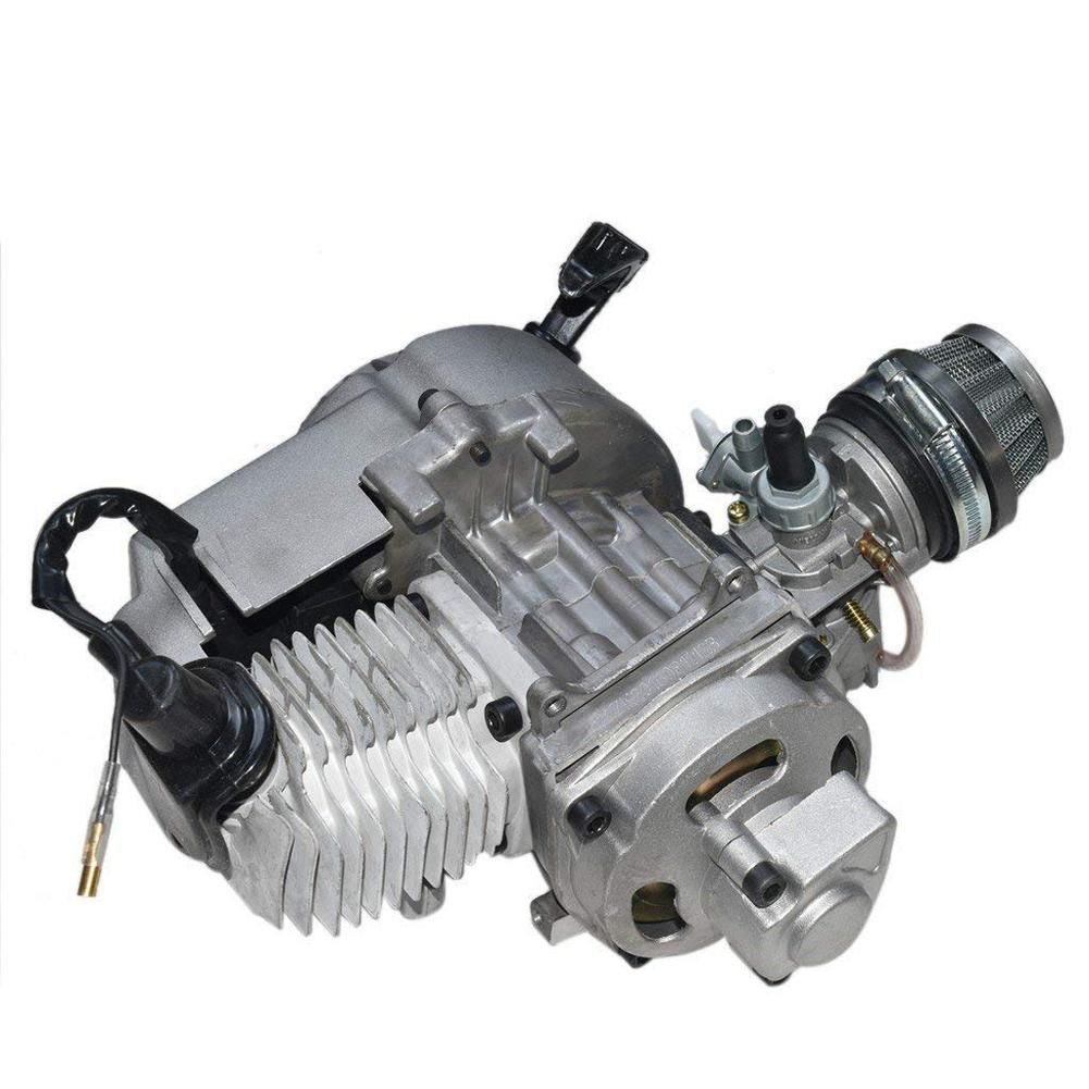 Engine Motor 2 Stroke Pull Start Transmission Engine Air Filter Mini Pocket Pit Quad Dirt Bike ATV