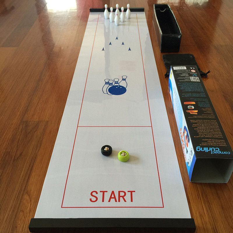 Table Board Shuffle For Curling Shuffleboard Game Bowling