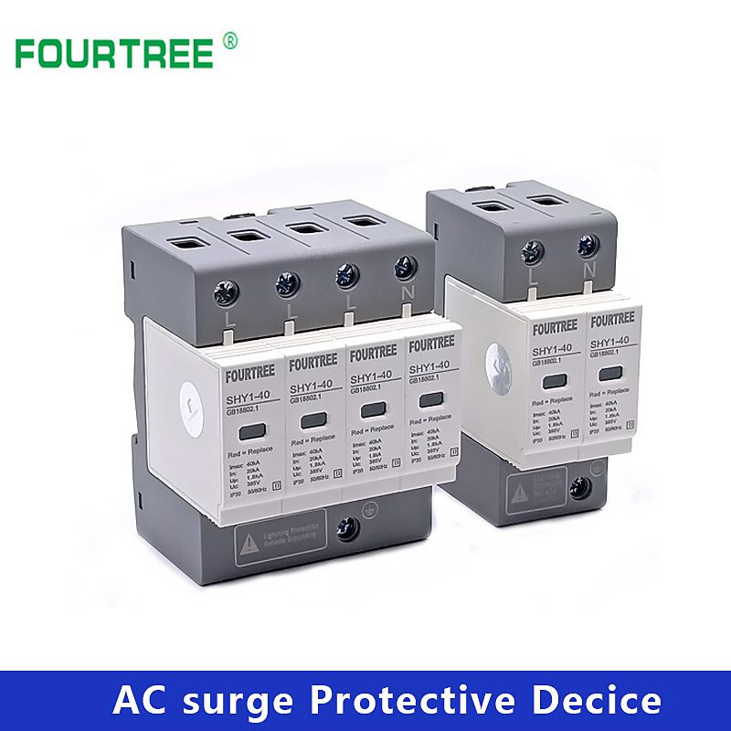 AC SPD Surge Protection 1P 2P 3P 4P 20〜40KA 30KA〜60KA House