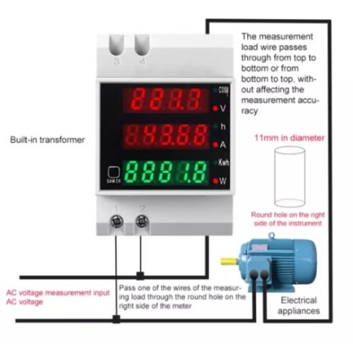 Multi-function Power Analyzer/wattmeter 100a 30kw