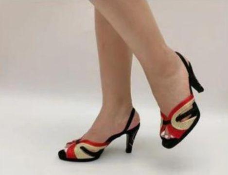 Lovely Ladies Luxury Heel Sandals-Black