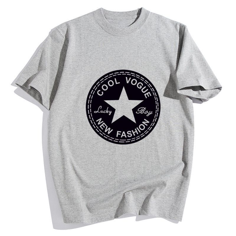 Men's Star Short-Sleeved T-shirt - Gray