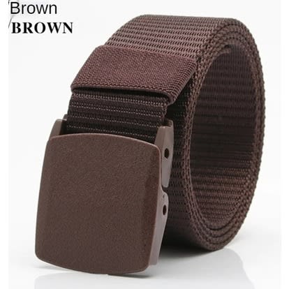 Canvas Brown Buckle Belt
