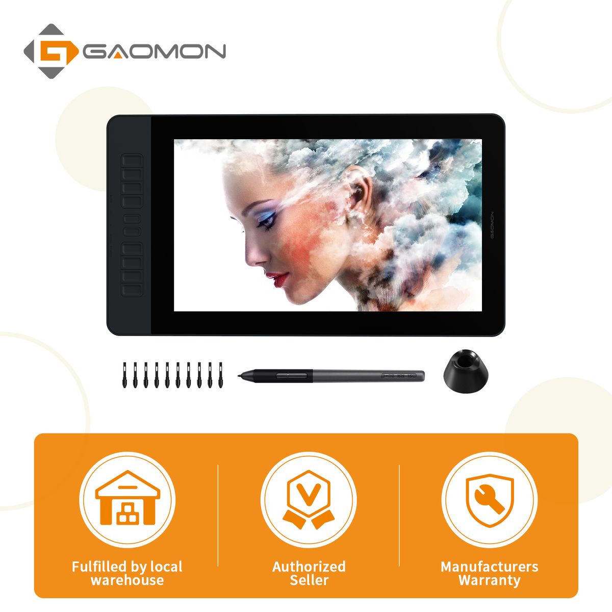 【Local Shipping& Fast Delivery】GAOMON PD1561 15.6
