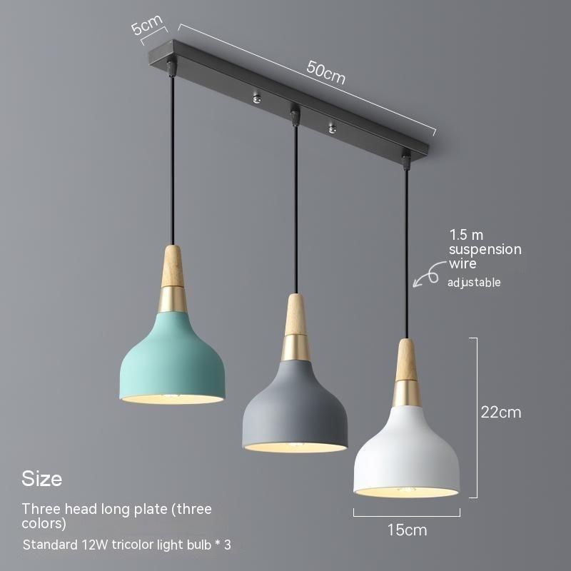 Simple pasta-style chandelier for dining room and bedroom