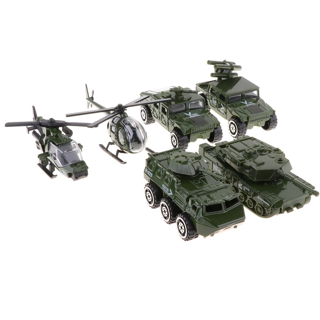 6PCS Alloy  Vehicle Toy 1/87 Diecast   Car Model For Kids Toddler