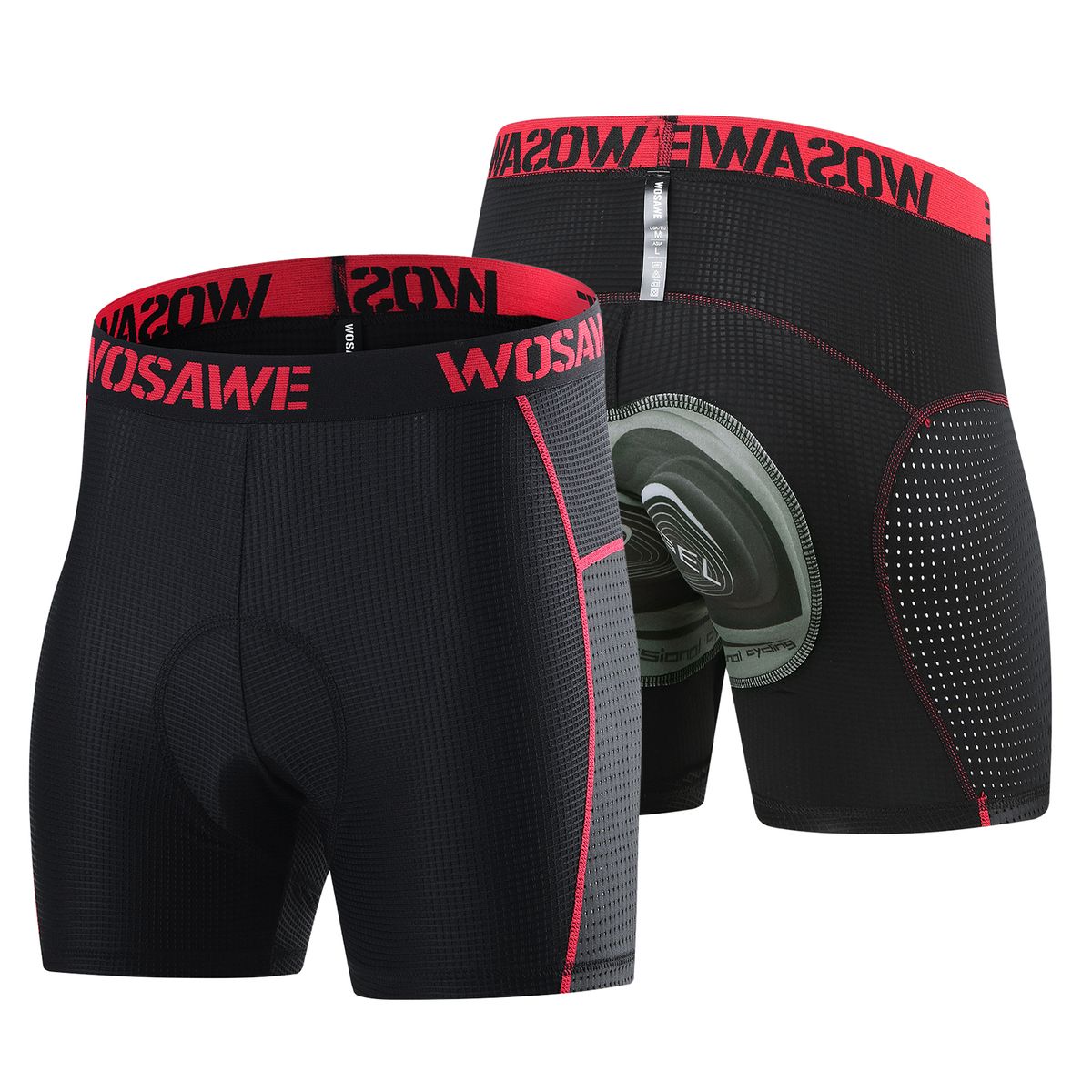 Men Cycling Underwear Shorts Breathable Mesh Cycling  Pad