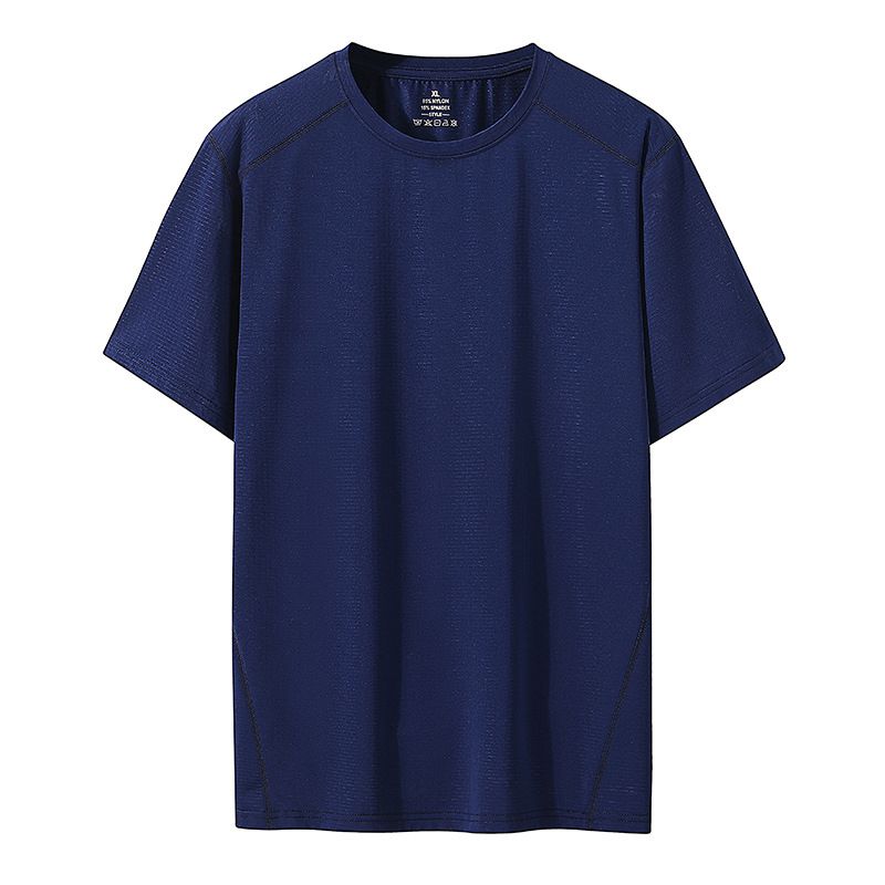 Breathable Stretchy  Outdoor Sports Run Gym O-neck Short Sleeve Men Jersey T Shirt