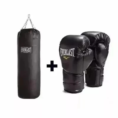 Punching Everlast Bag & Glove