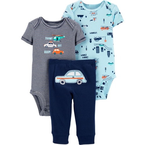 Carters Zoom Go Bodysuit For Boys -3piece