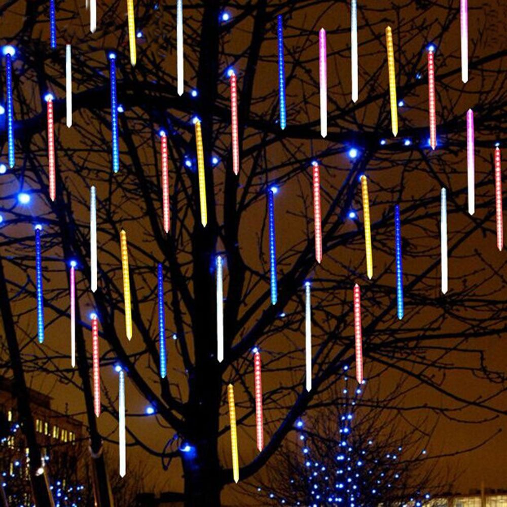 Led Meteor Shower Rain Tubes 20cm 30cm  String Light Drop/icicle Snow Fall String Xmas Party Decor Outdoor Waterproof--changeable--30CM