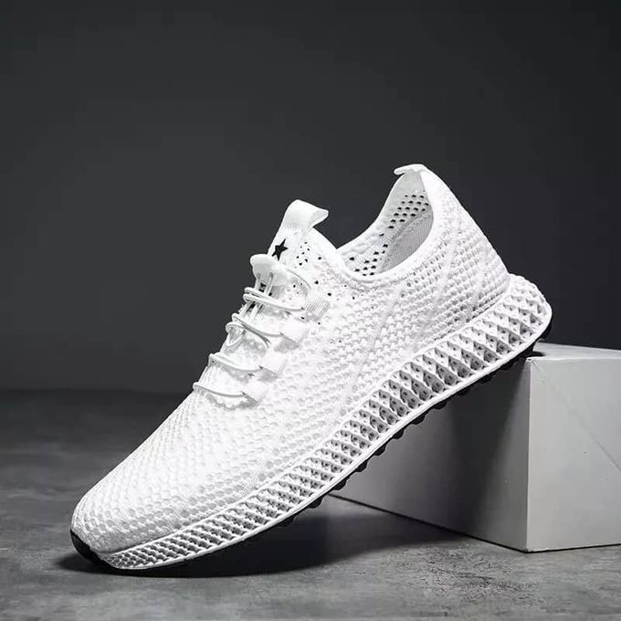White Unisex Comfortable Sneakers