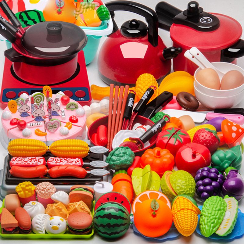 Simulation Food Red Kitchen Fruit Set Children Kitchen Toys
