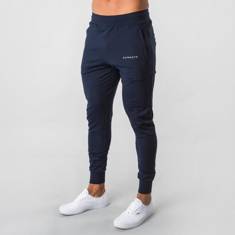 Men's Cotton Sports Pants Breathable Pants and Slim Bow Mouth Fitness Fitness Running Sports Workouts