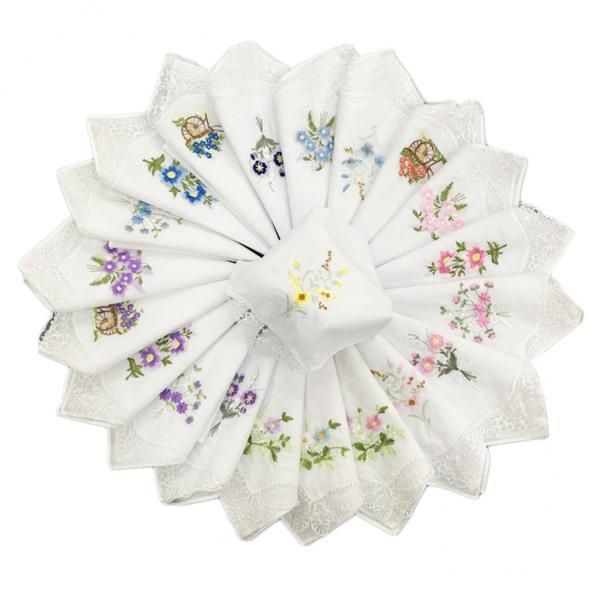 2x 12x   Ladies Embroidered With