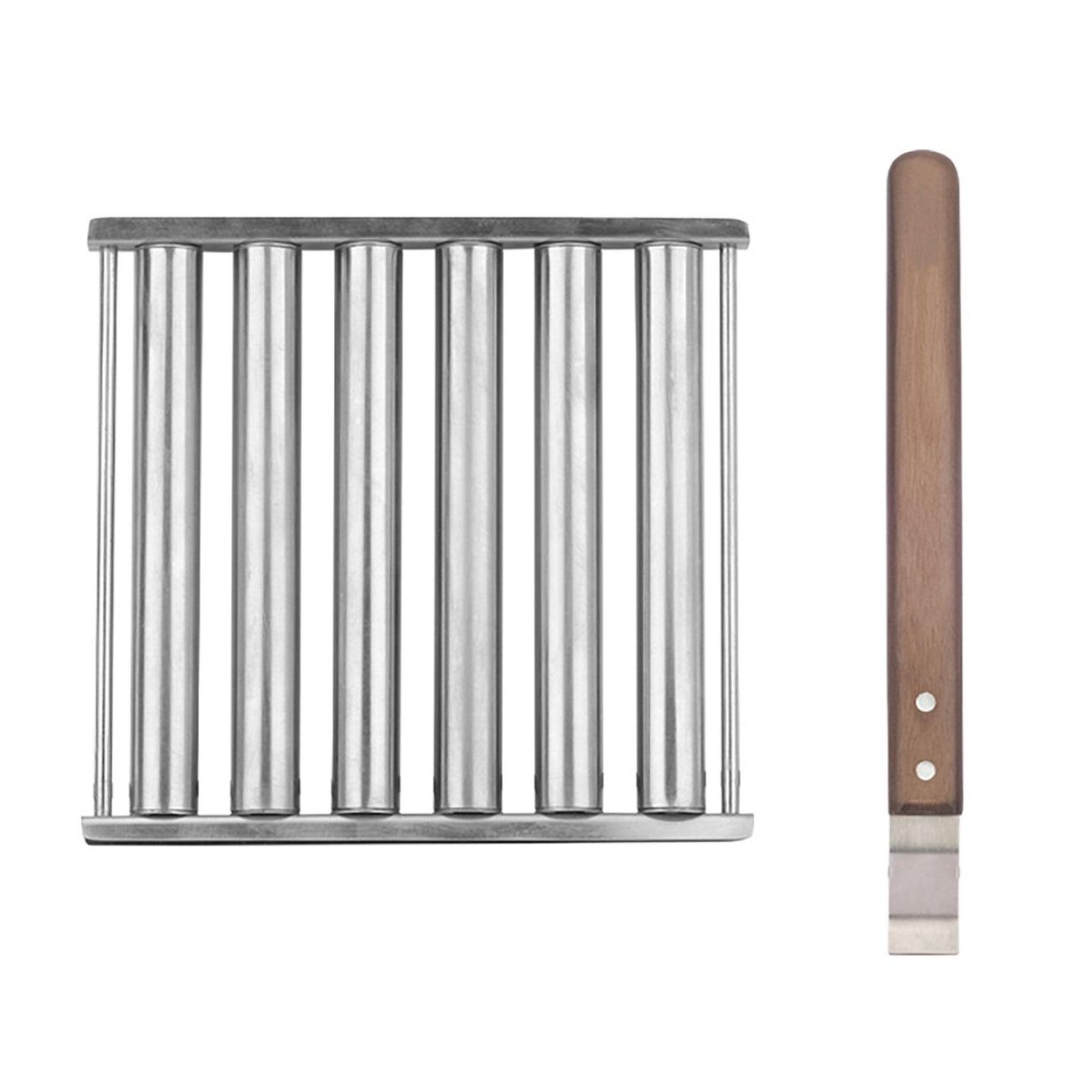 1 Set Barbecue Bracket Hot Dog Rack Barbeque Accessories Stainless Steel