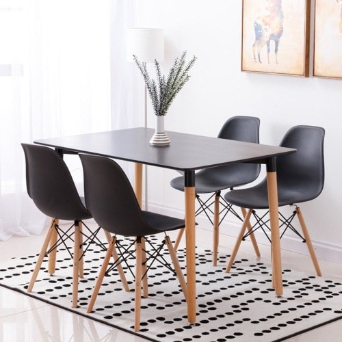 Eames Dining Table With 4 Creative Eames Designer Chairs