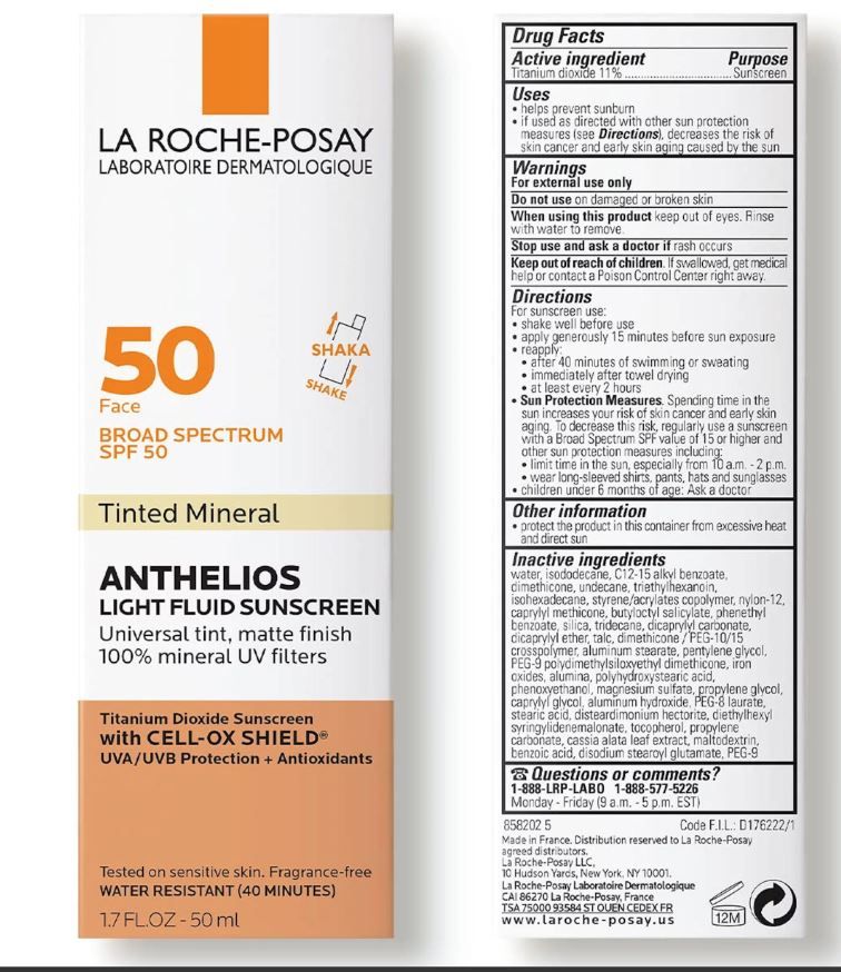 ANTHELIOS TINTED  MINERAL SUNSCREEN FOR FACE SPF 50