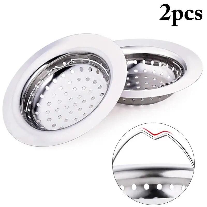 2pcs Drain Hair Catcher Stopper Laundry Bathtub Shower Drain Hole Filter Trap cocina Sink Strainer Bathroom Kitchen Accessories