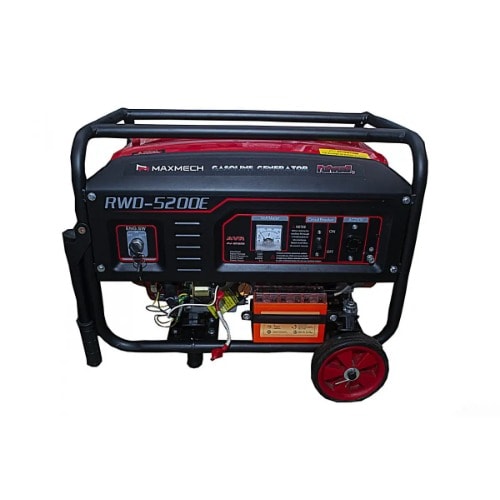 Maxmech Key Starter Petrol Generator - 3.0KVA - 100% copper - RWD-5200E