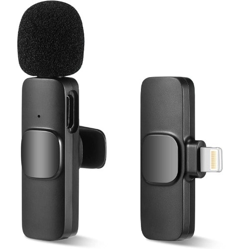 Wireless Clip-on Lavalier Microphone For Live Vlog Video-iphone
