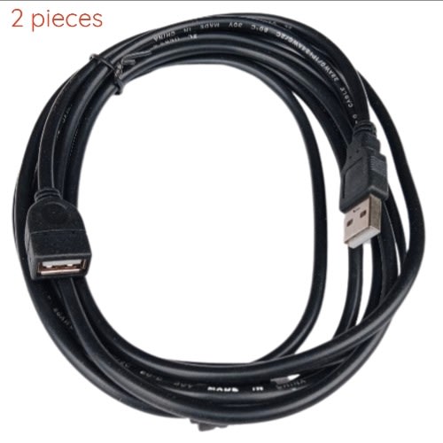 2 Pieces Of Usb 2.0 Male To Female Extension Cable- 1.5m