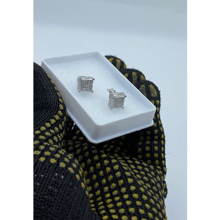 Iced Men’s Punk Hoop Earrings - Silver