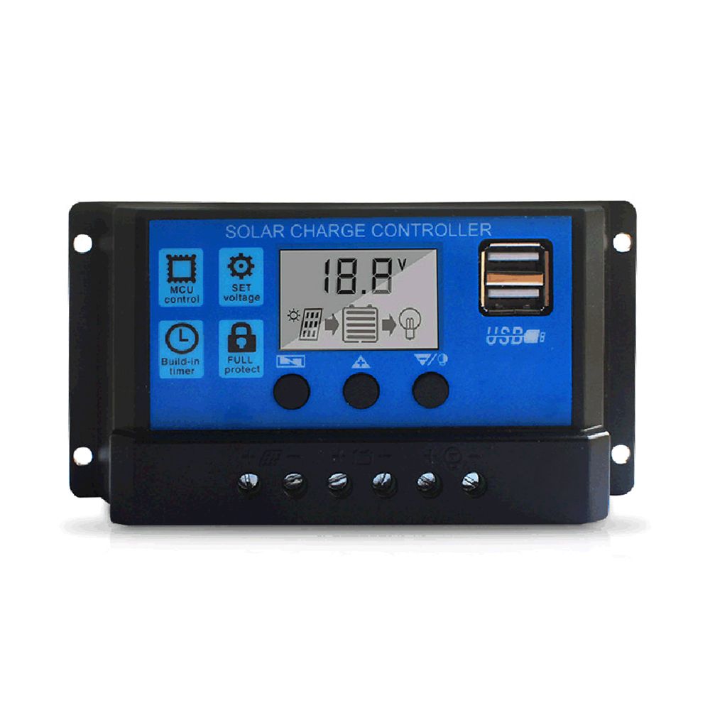 30A Solar Charge Controller, Upgraded Solar Panel USB Port