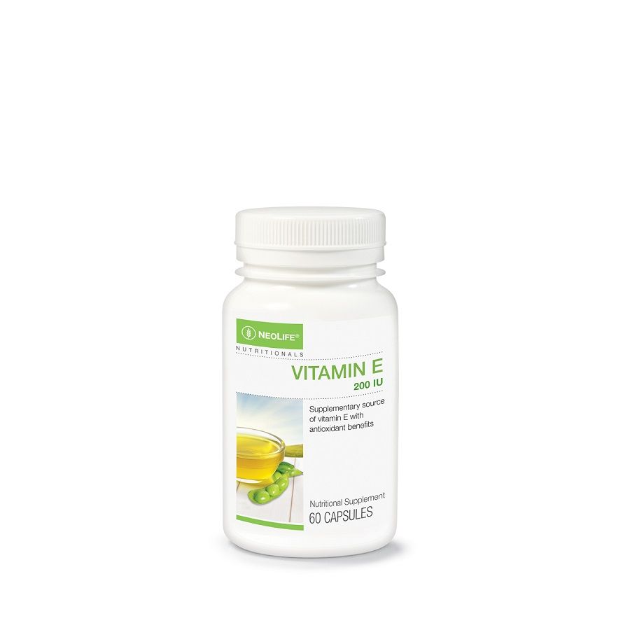 Vitamin E 200 I.U - 60 Capsules (Fat-Soluble Antioxidant)