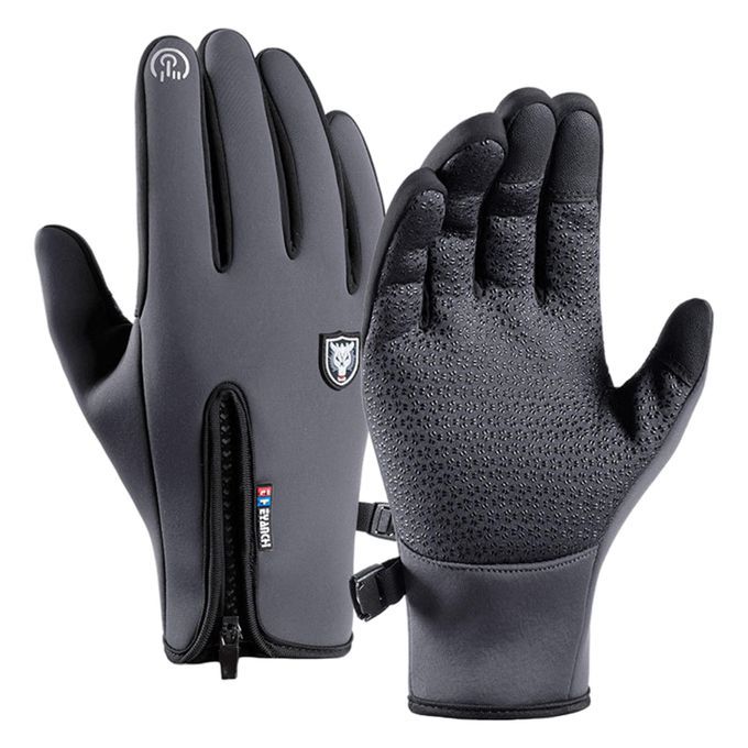Windproof Snow  AntiSlip Polar Fleece For Driving Cycling Gray L