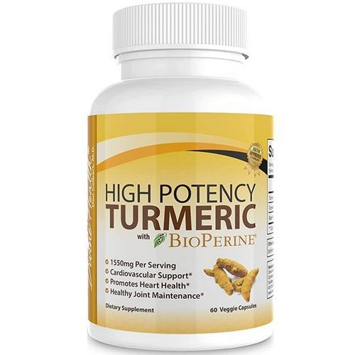 High Potency Turmeric W Bioperine 60Capsules
