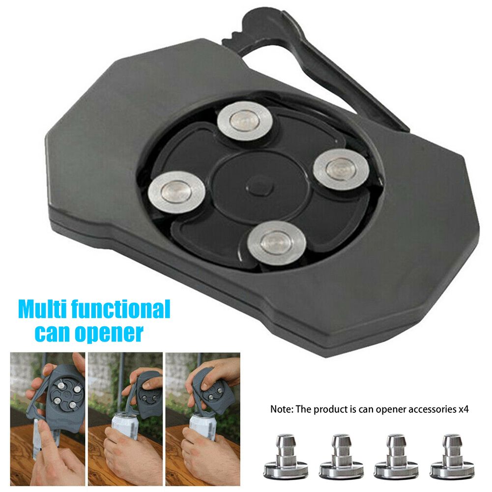 Solid Aluminum Cutter Opener Set Go Swing Cans 4pcs