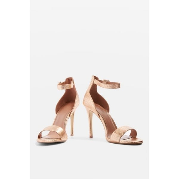 Morgan Heeled Sandals - Rose Gold