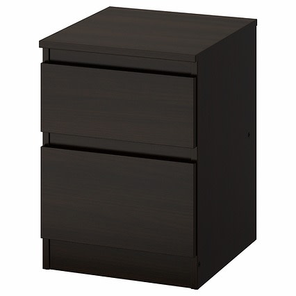 Kullen Chest Of 2 Drawers - Black