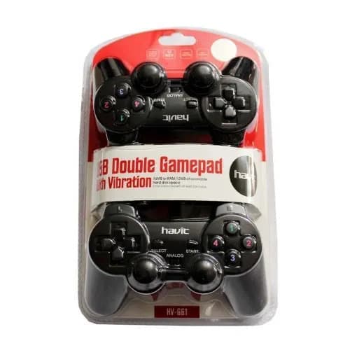 Dual Usb With Vibration Game Pad For Pc - Hv-g61.