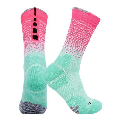 Men's Sports Socks,Athletic Football Basketball Sock (Green)