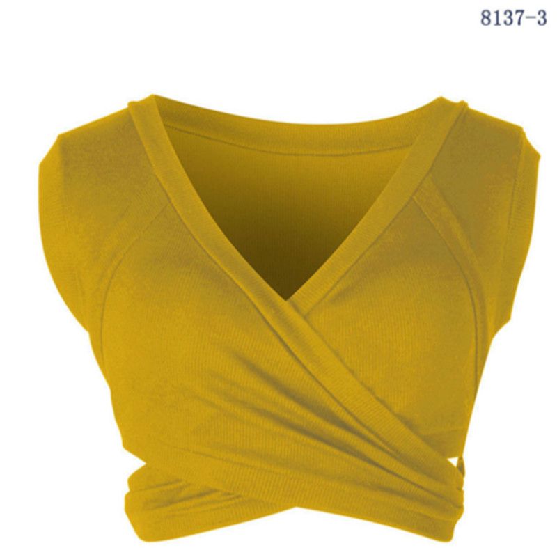 (yellow)Tank Top Women Summer Bralette Crop Top Sleeveless White Top Femme Crop Top Strapless Sexy Top Bandana Tank Top Women 2020 WAR