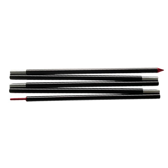 Portable Solid Tarp Poles 220cm Backpacking Canopy Awning Tent Rod 5