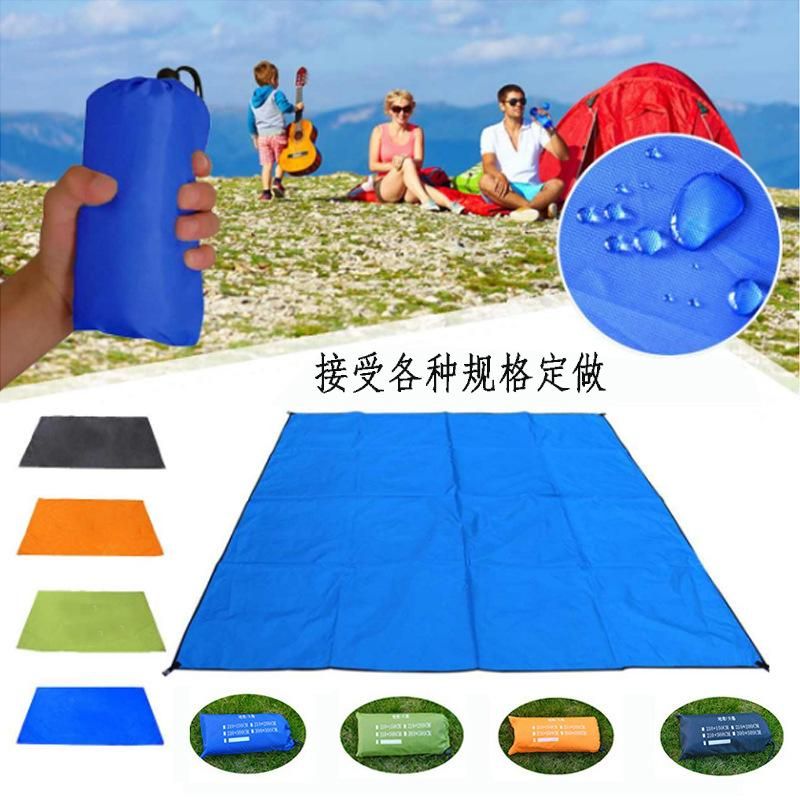 Oxford Waterproof Camping Tent Rain Ground Cloth Shelter Sunshade Beach Picnic Blanket Mat Foldable Portable for Outdoor Lawn Use 100*150cm