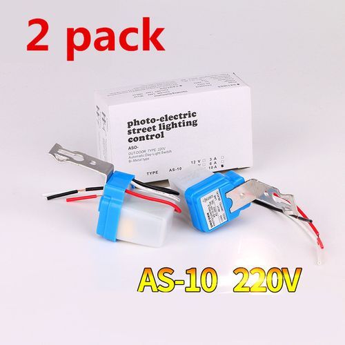 2pcs Automatic On/Off Street Light Sensor Switch