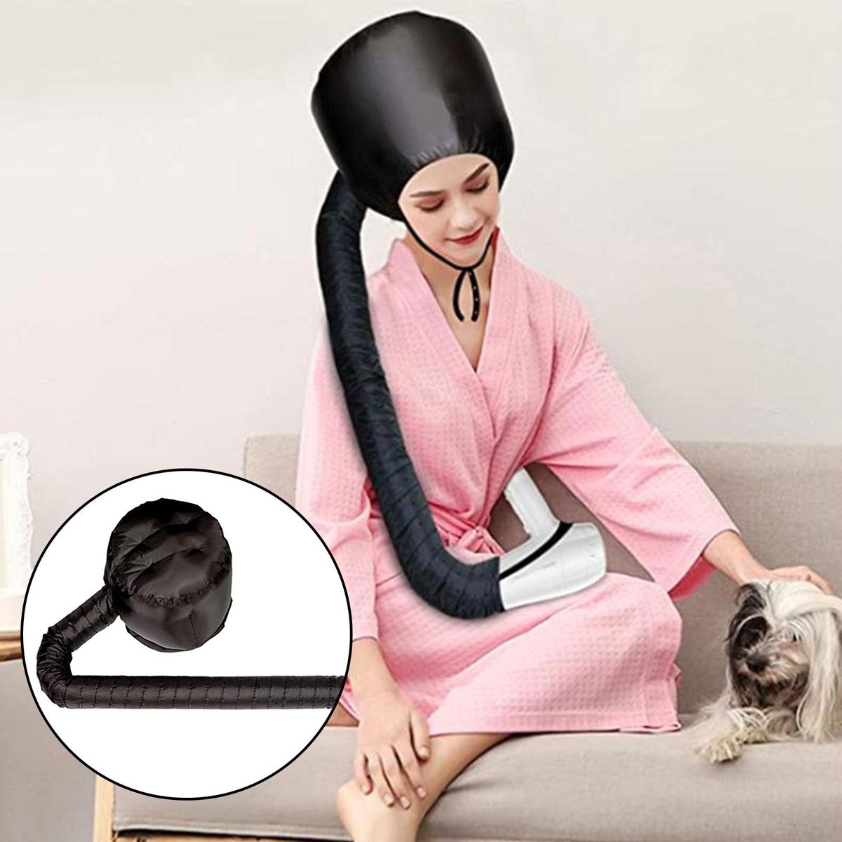Bonnet Hood Hair Dryer Attachment- Hooded Hair Dryer   Hand Held Soft