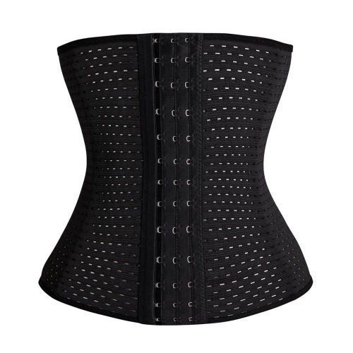 High Quality Women Sexy Waist  Breathable Shapewear- Black
