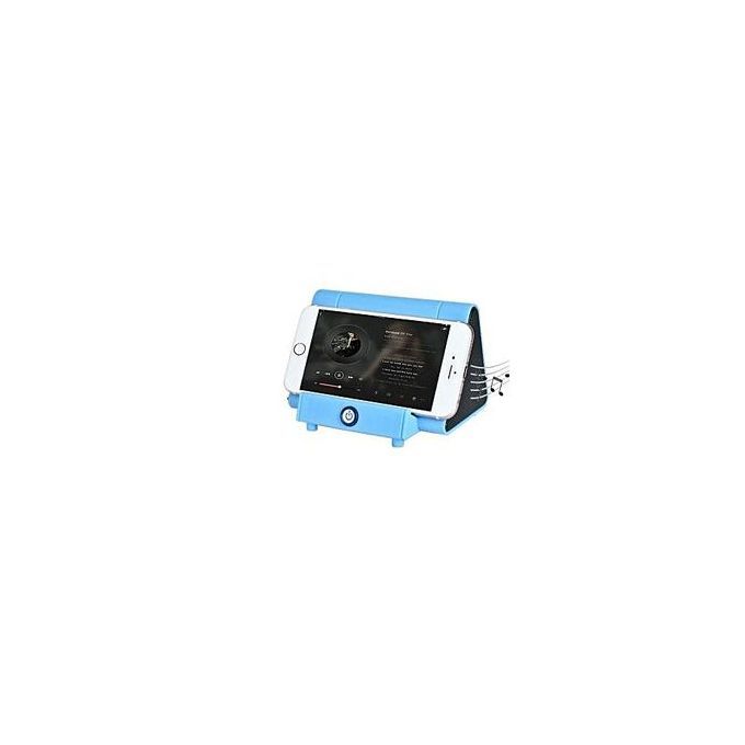 Creative Wireless Loudspeaker Resonance Phone Lion's Roar Magic Induction Speakers With Phone Stand Electronic Products,Blue HT-S