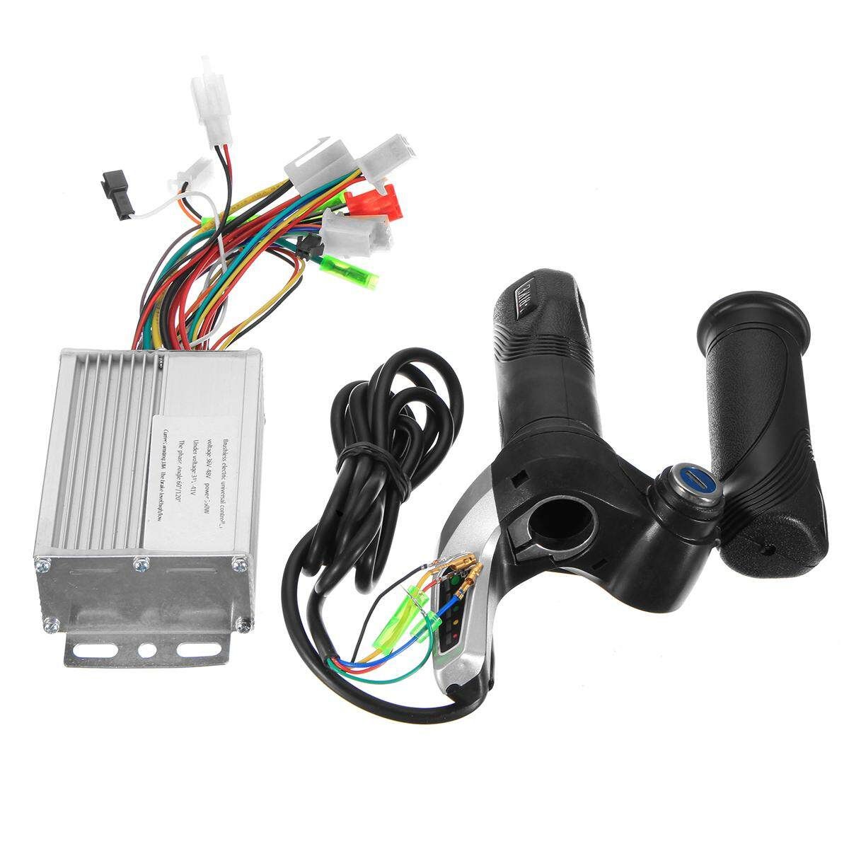 350W 36V Motor Sctooter Brushless Controller Speed Throttle Twist Grip With Keys
