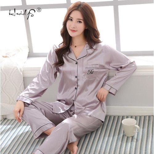Women's Pajamas Luxury Pajama Suit Satin Silk Pajamas Sets