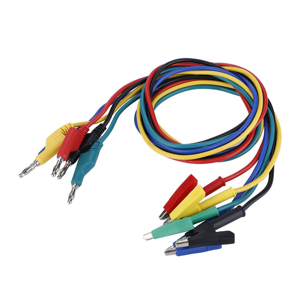5pcs P1037 High Voltage 1M 4mm Banana Plug To Crocodile
