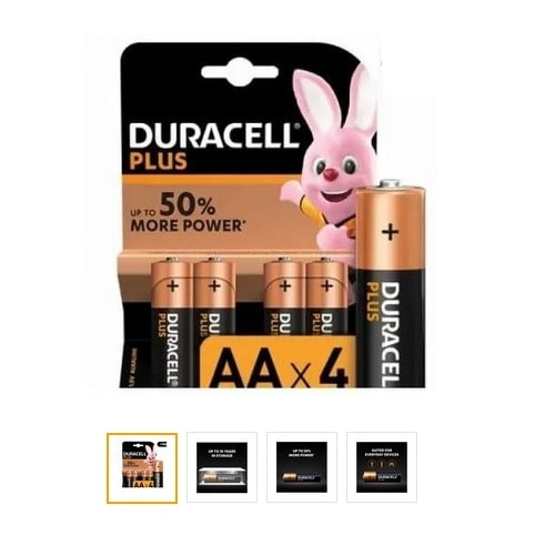 Aa Alkaline Battery Set Of 4