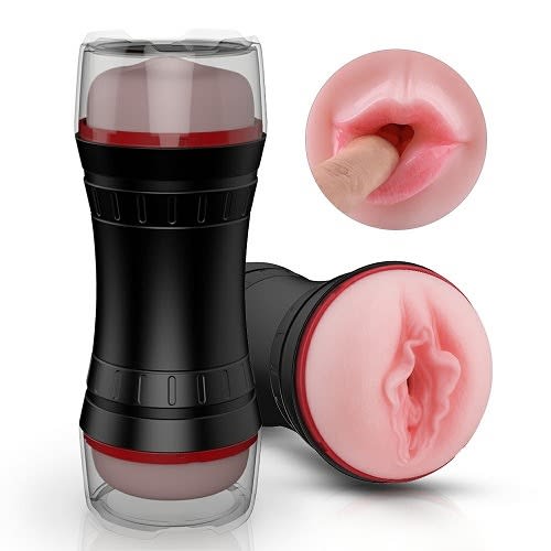Male Masturbator Cup, 2 In 1 Pocket  With 3d Realistic Textured Vagina, Sex Toy