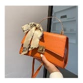 Unique Woman Fashion Hand Bag _ Orange